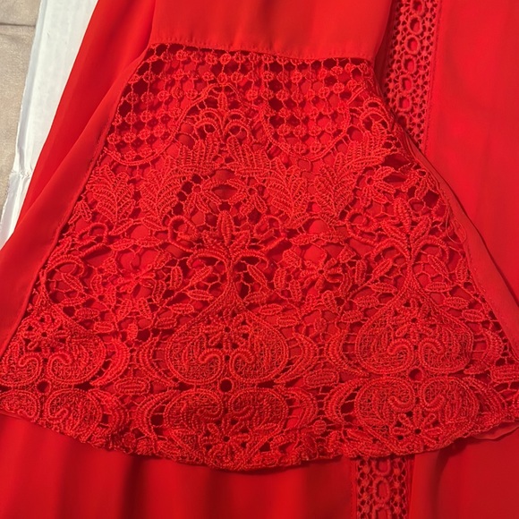 ♻️ My Michelle Red Crochet Dress size 1x - Picture 7 of 9